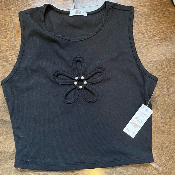 Black matching tank top and skirt - Picture 3 of 3